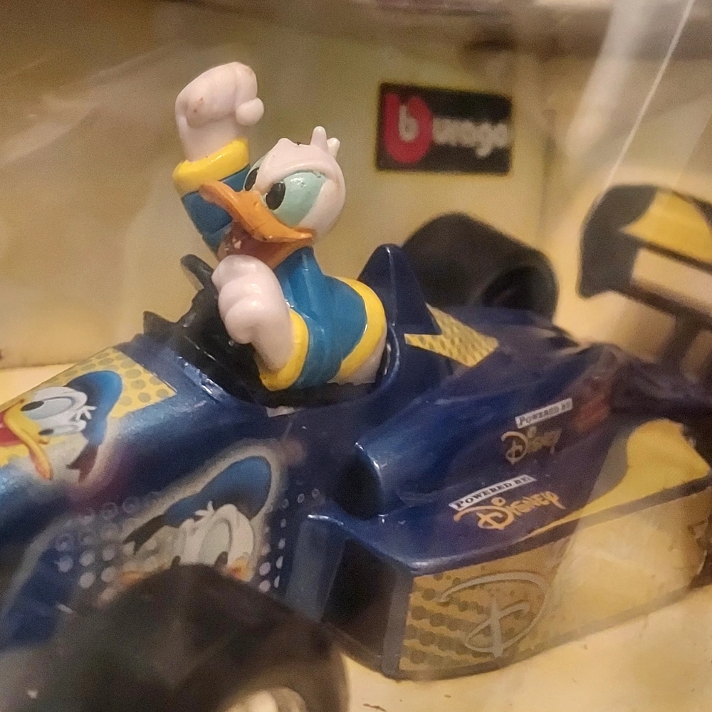 Disney Donald Duck Racing Car - Blue and Yellow